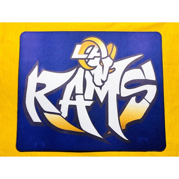 Brand New Rams Graffiti Football Mouse Pad 9.4x8 in - Picture 2 of 2